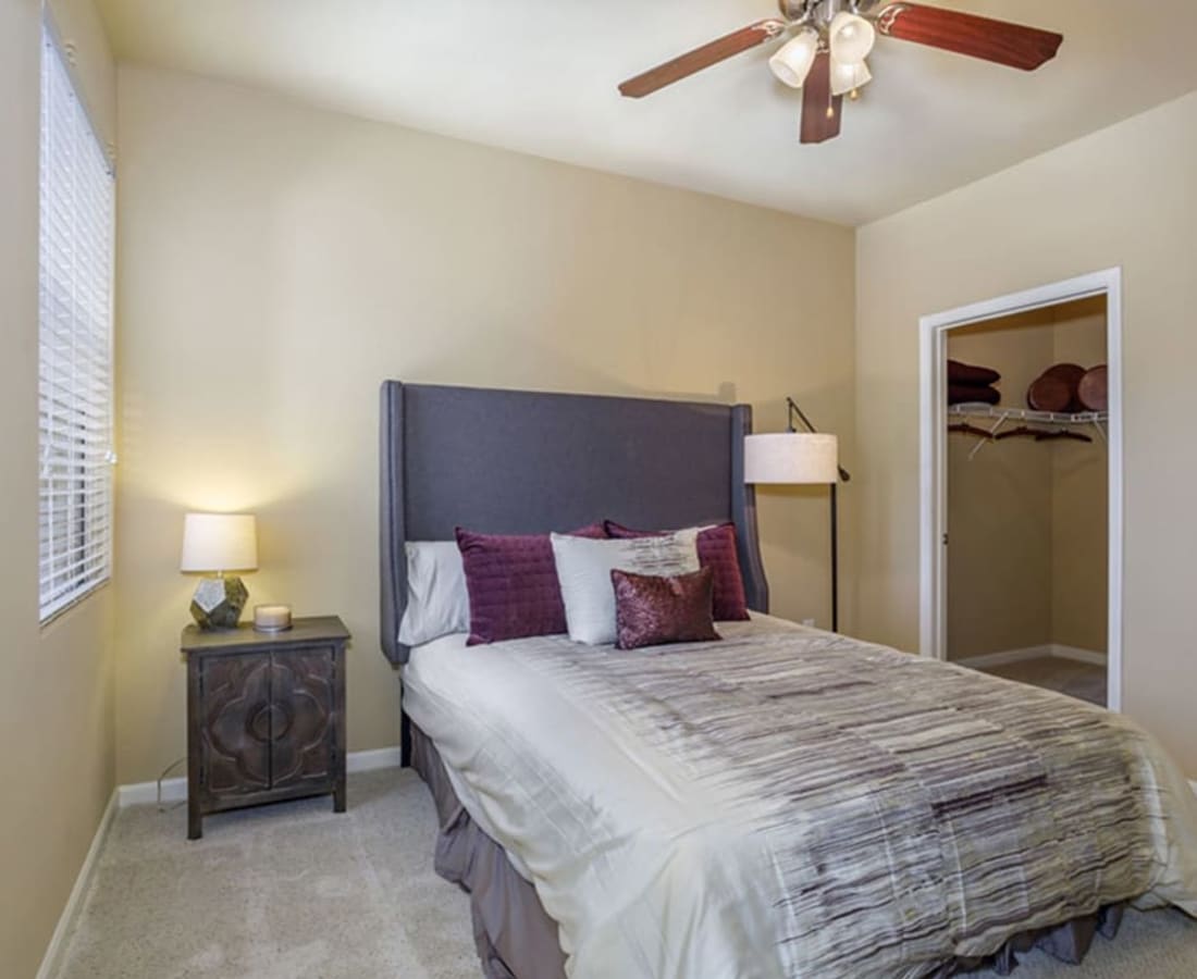 Natural light coming into a bedroom at Castellino at Laguna West in Elk Grove, California