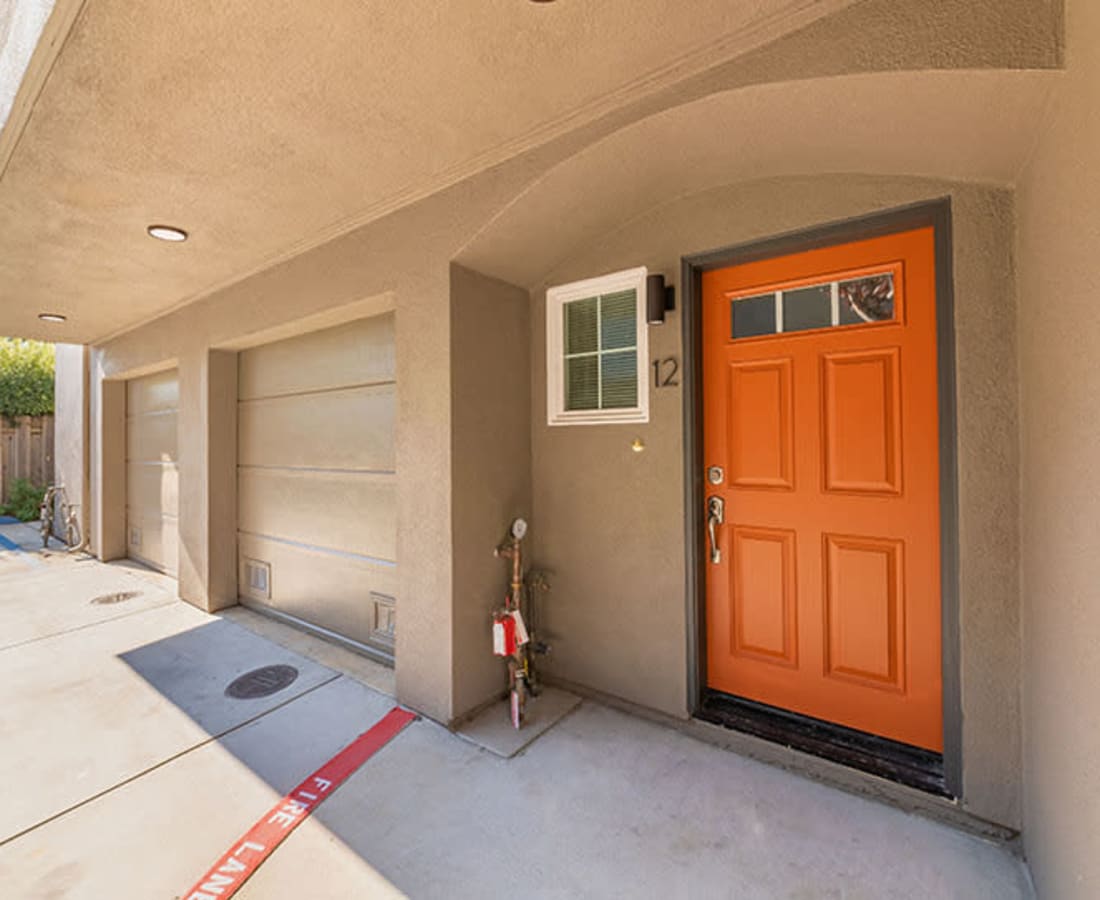 Entrance at Clay Street Residences in Santa Cruz, California