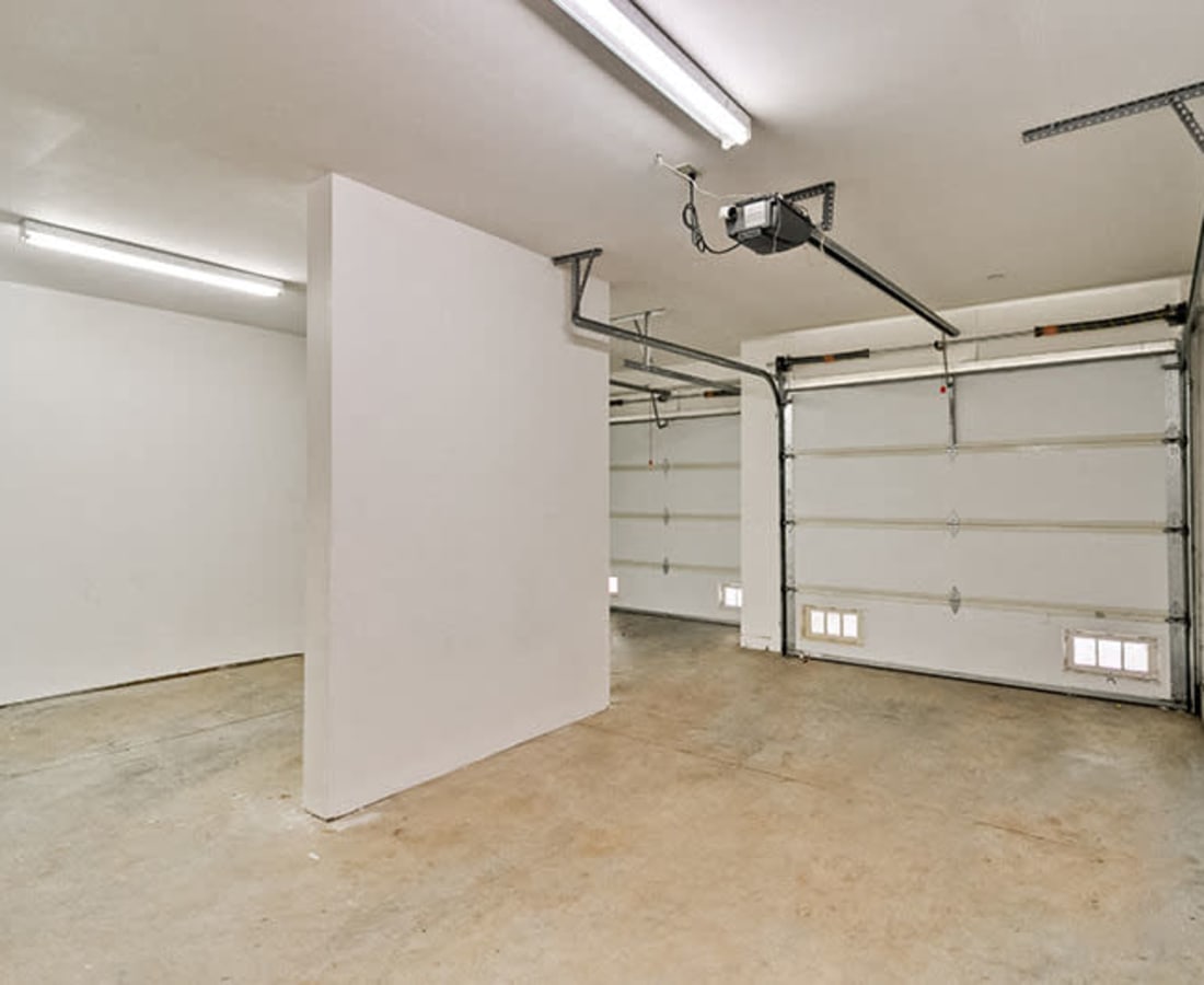 Garage modern interior at Clay Street Residences in Santa Cruz, California