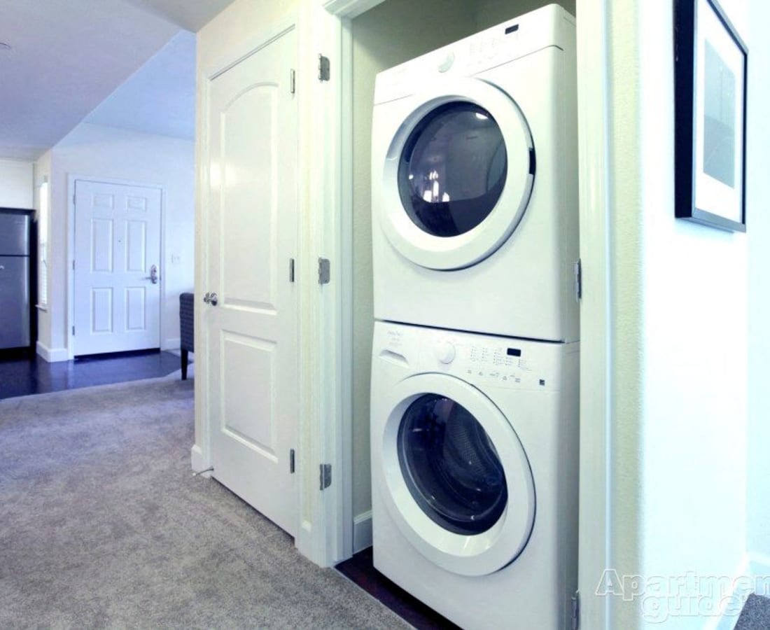 Laundry in unit at The Oaks At Hackberry in Sacramento, California