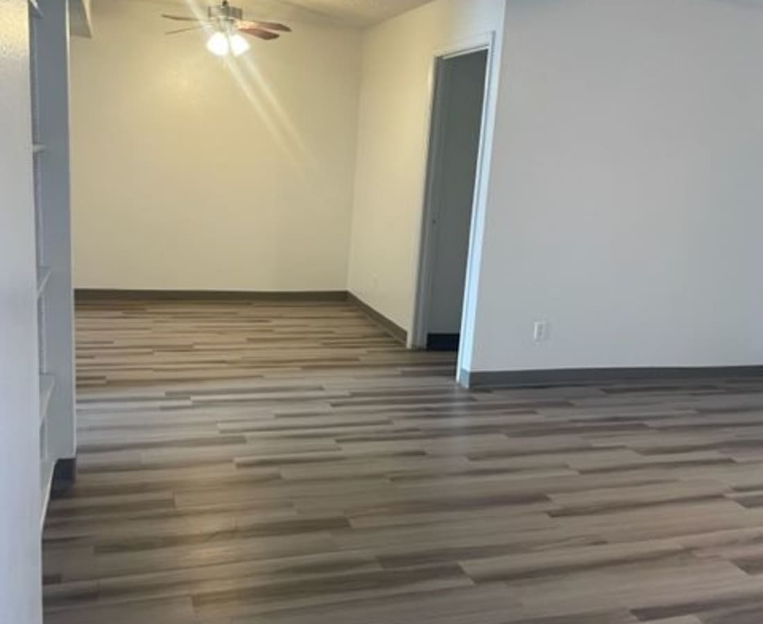 wood-style flooring at High Range Village in Las Cruces, New Mexico