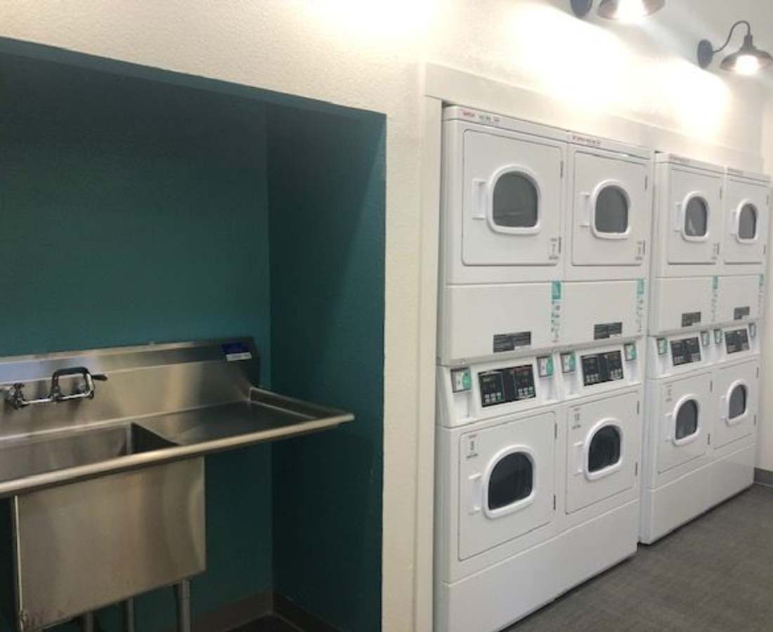 Laundry room at Waters Edge in Sacramento, California