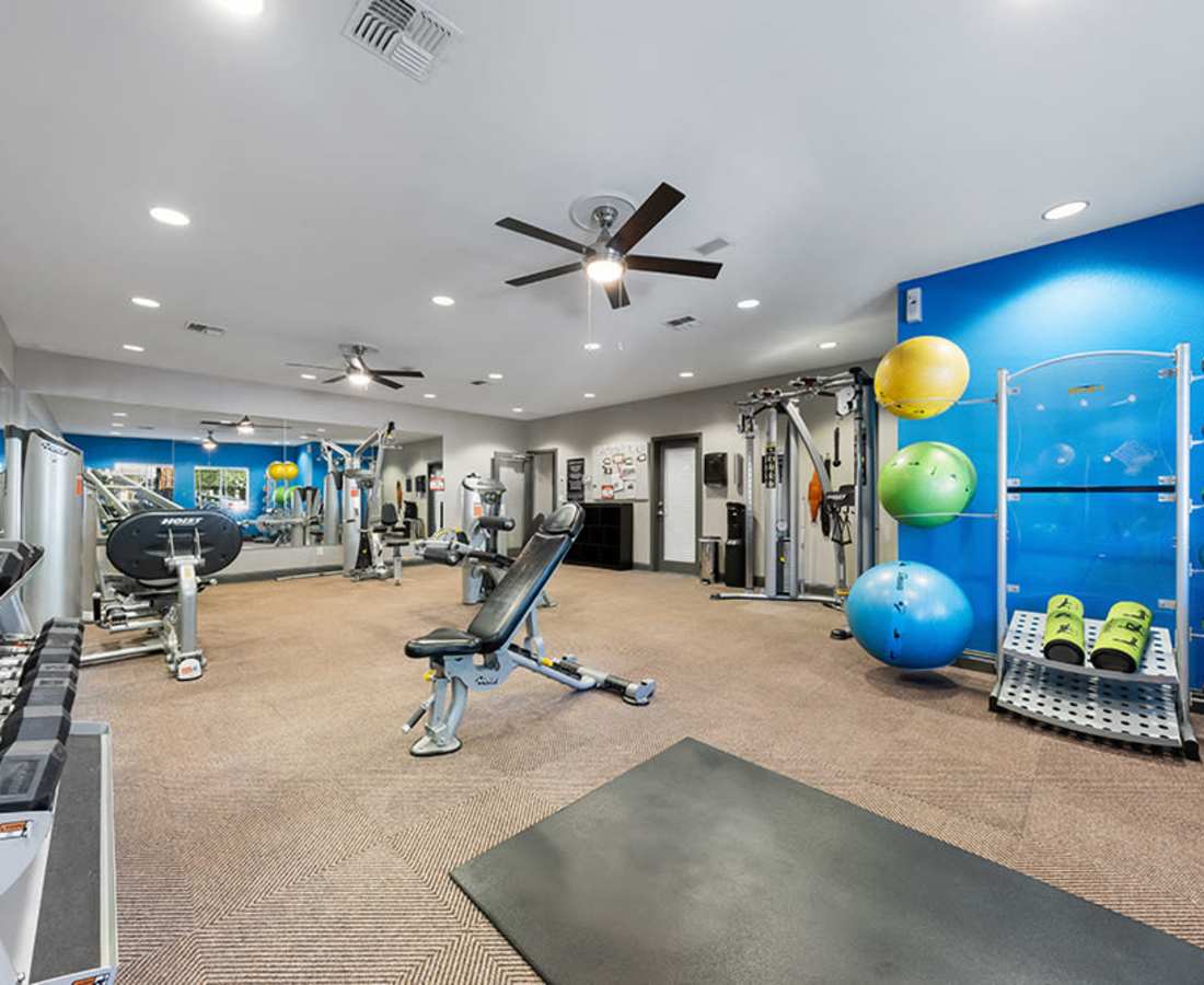 Fitness center at Waterford Place in Folsom, California