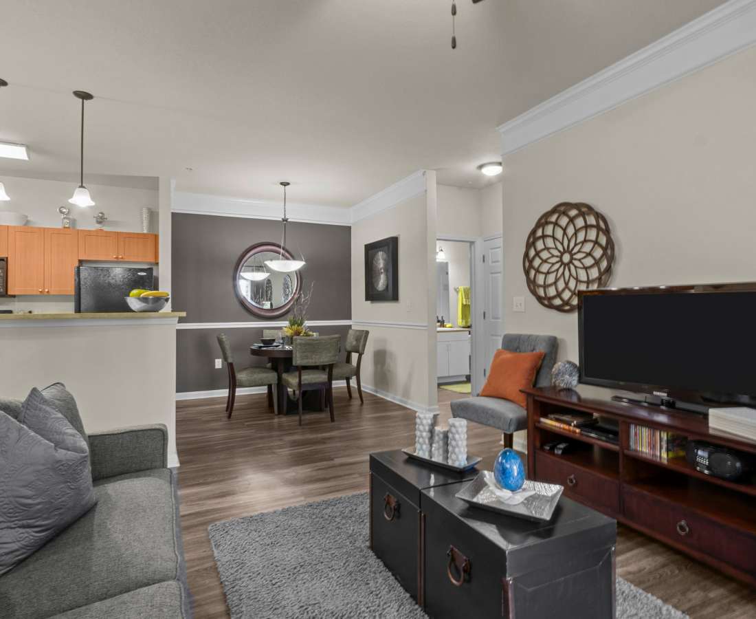 Stylish home interior at Preserve at Steele Creek in Charlotte, North Carolina