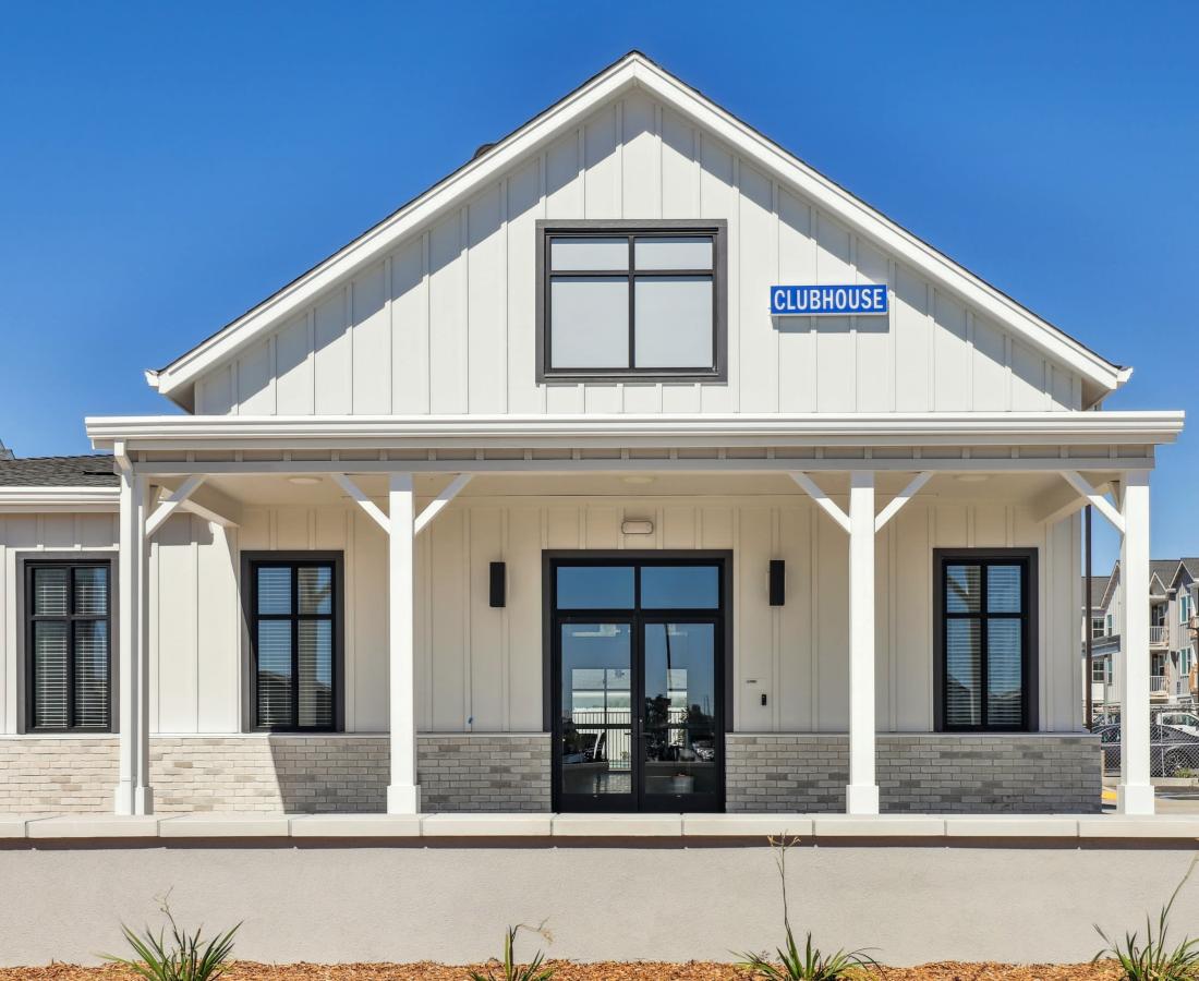 Front of the clubhouse at Prospera at Fiddyment in Roseville, California