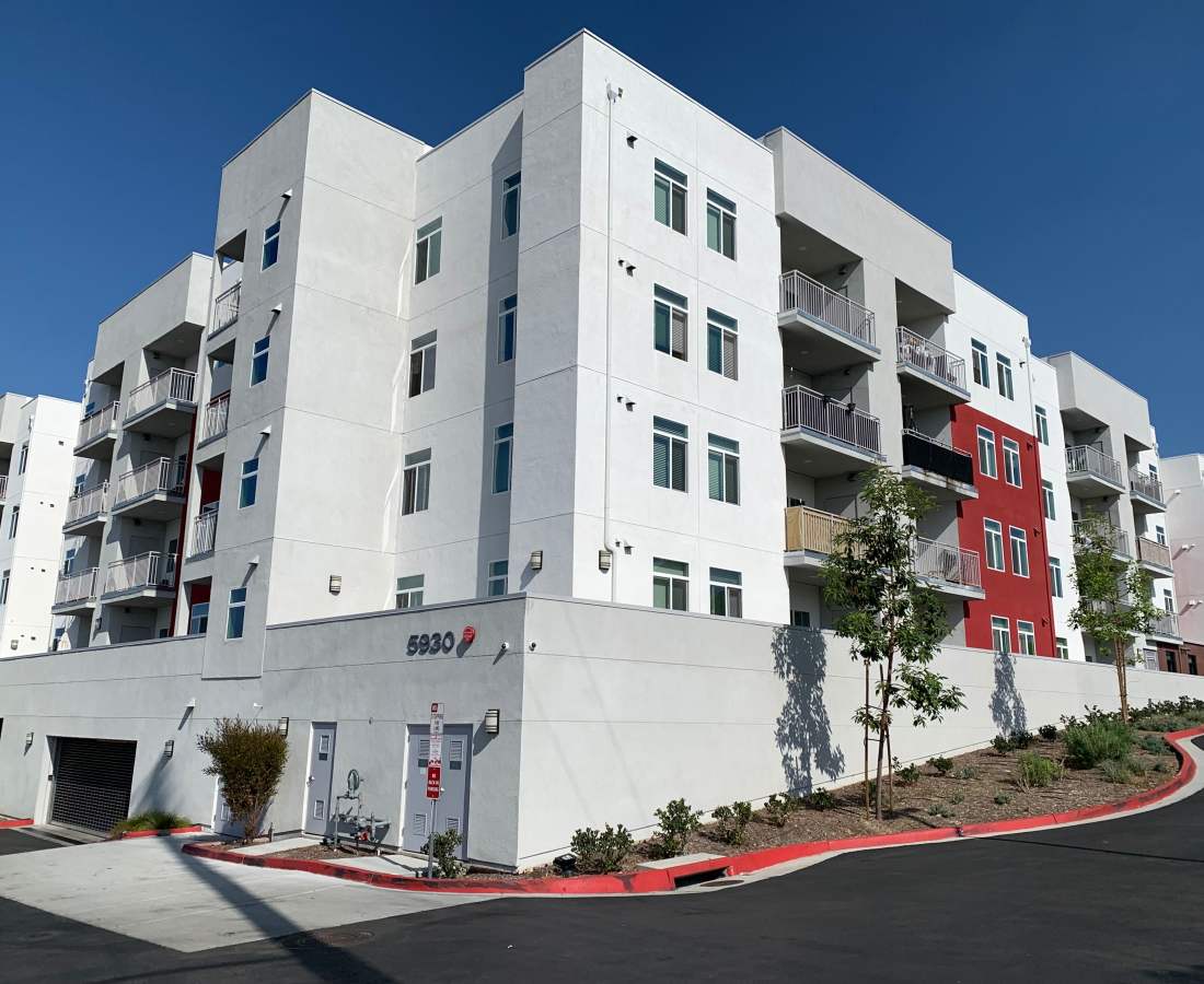 Exterior of Valencia Pointe in San Diego, California