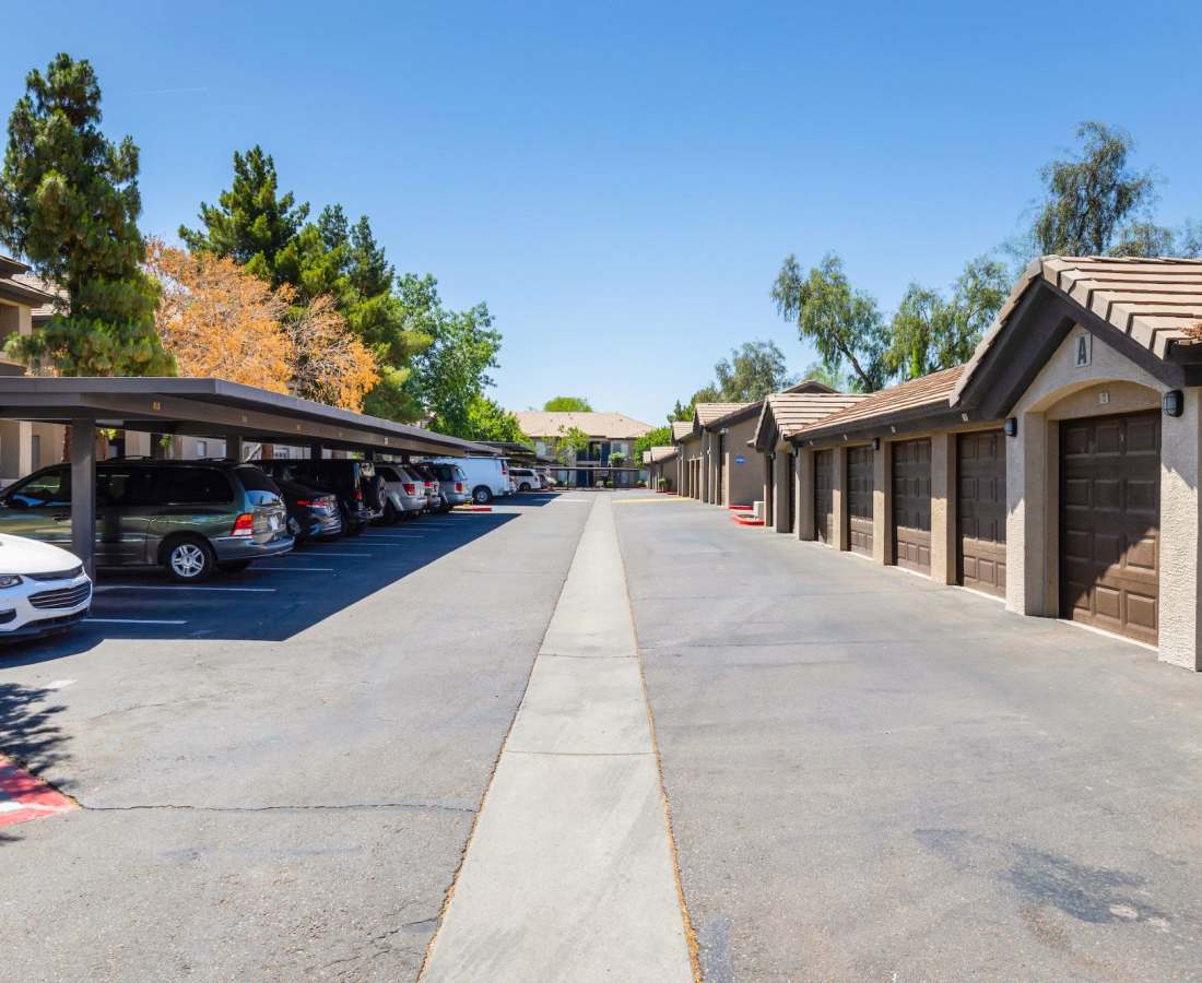 Garage parking space at Sol District in Phoenix, Arizona