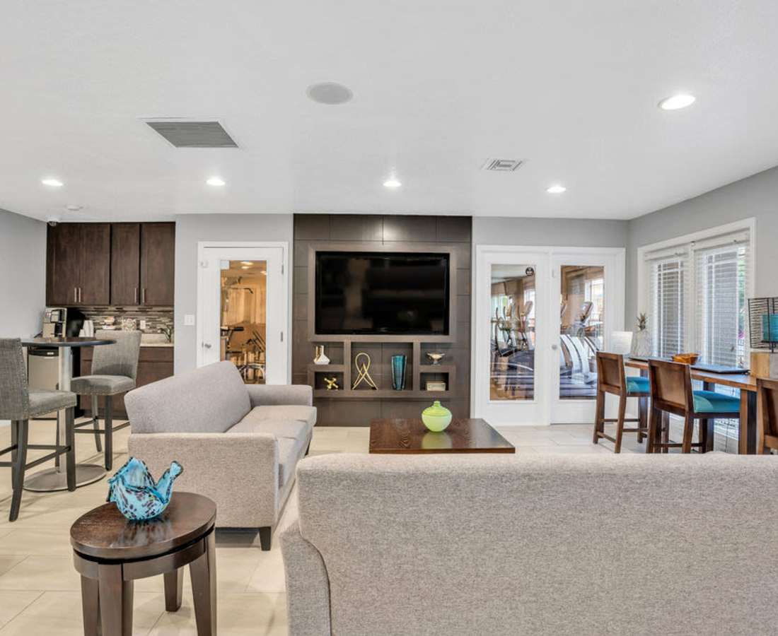 Grand clubhouse to chill at The Canopy Apartment Villas in Orlando, Florida
