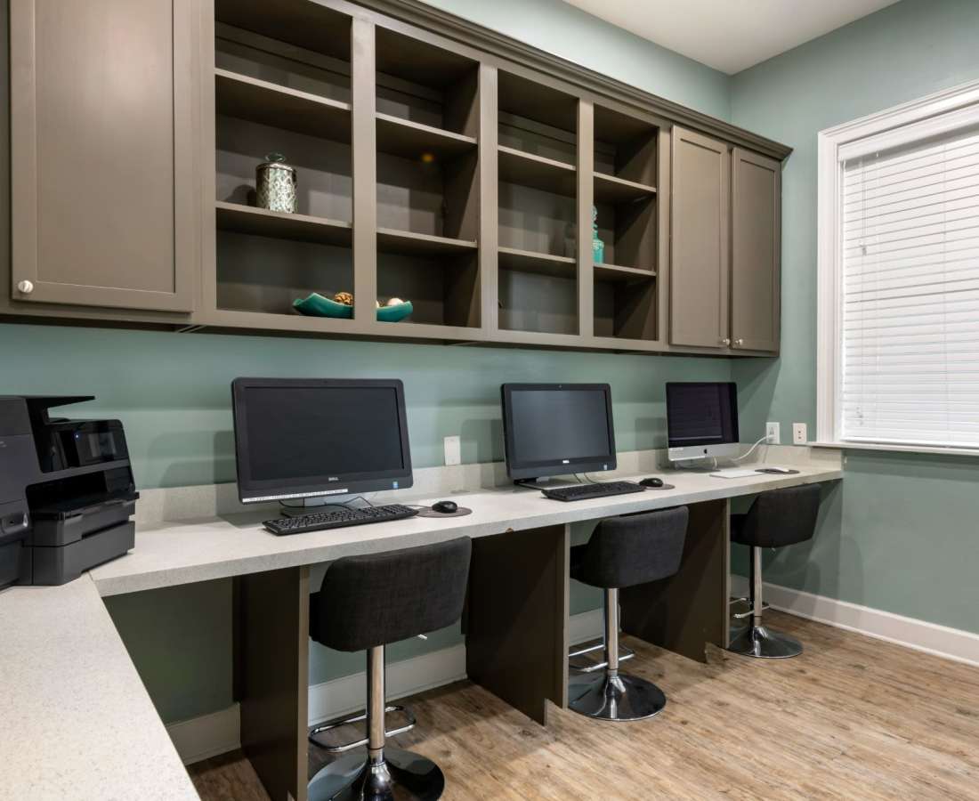 Office room with window at The Legends At ChampionsGate in ChampionsGate, Florida 