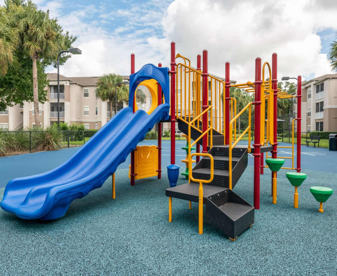Playground with sliders at The Legends At ChampionsGate in ChampionsGate, Florida
