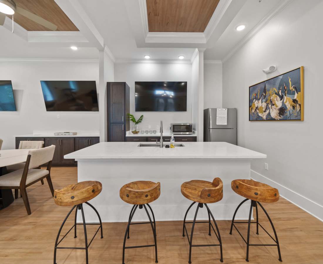 Clubhouse kitchen at Stanford Pointe in Panama City,Florida