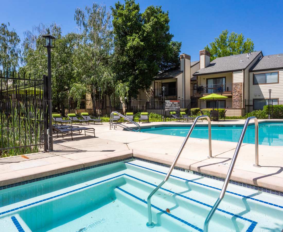 Pool area at Hidden Creek in Vacaville, California