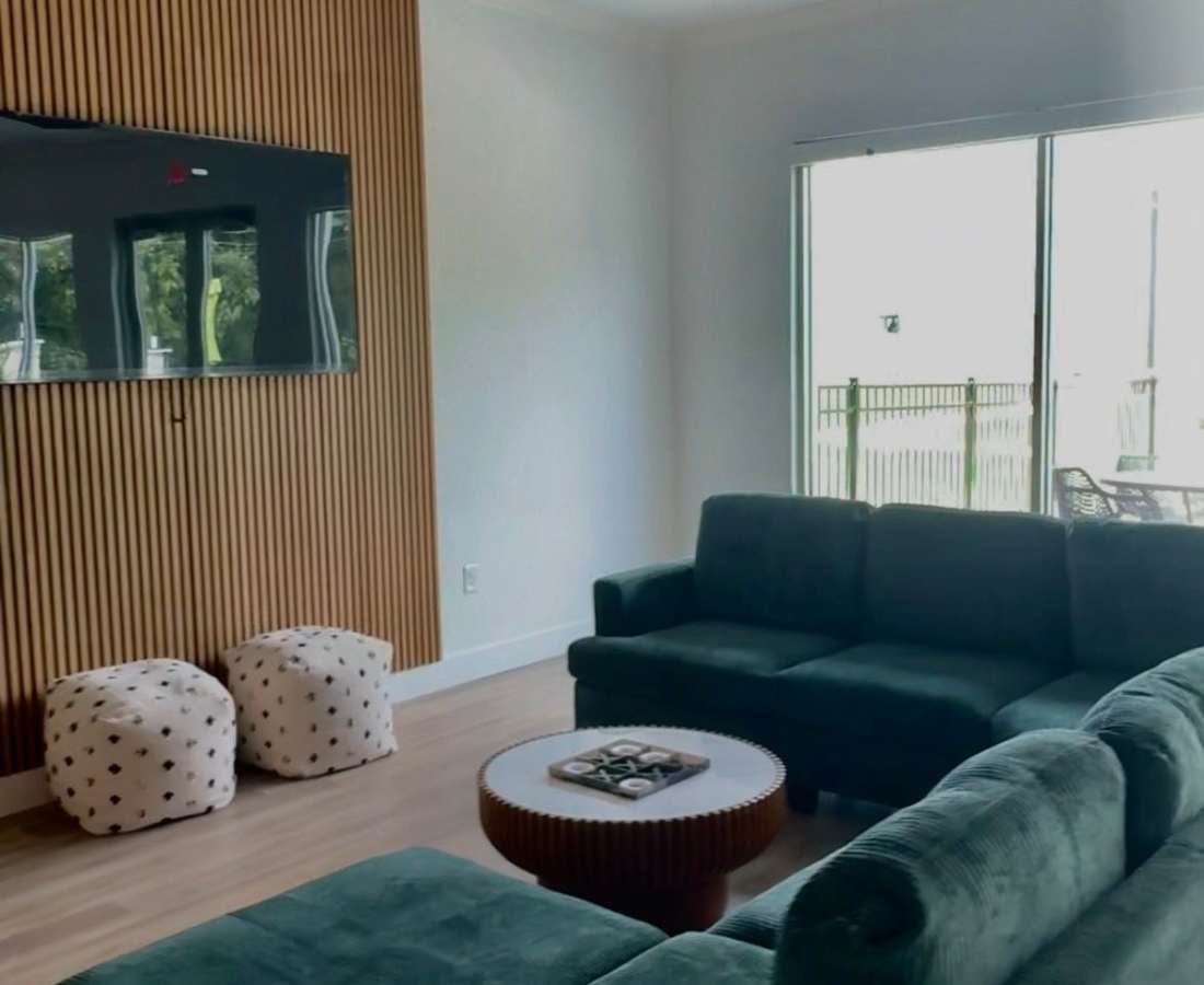 clubhouse with lounge seating at Pritchard Park Place in Racine, Wisconsin