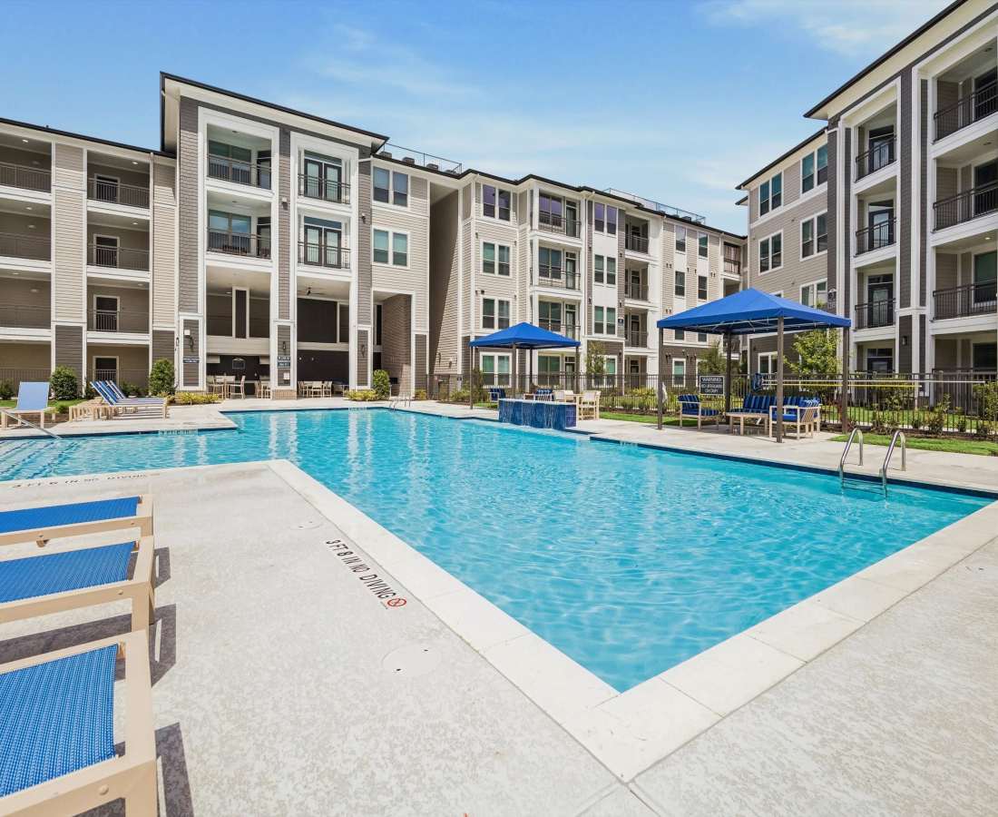 Community pool at Dakota at Hillcroft in Houston, Texas