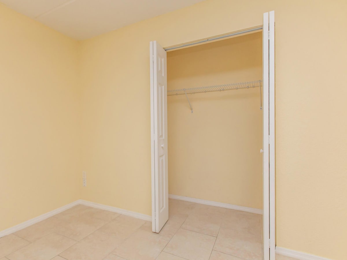 Closet at Serenity Apartments in Leesburg, Florida