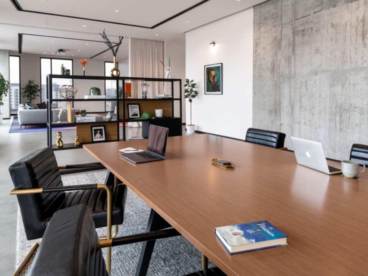 Conference table at 805 Lea in Nashville, Tennessee