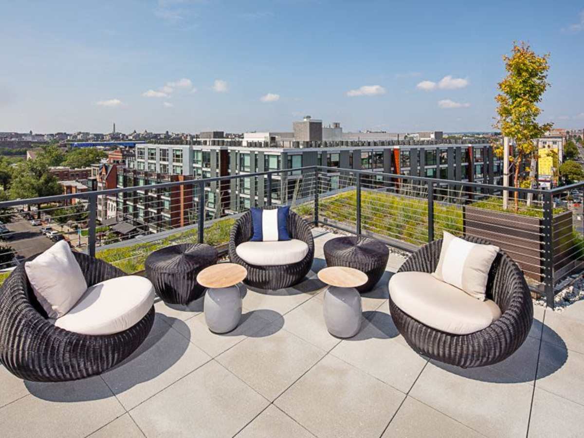 Rooftop seating area at J Linea in Washington, District of Columbia