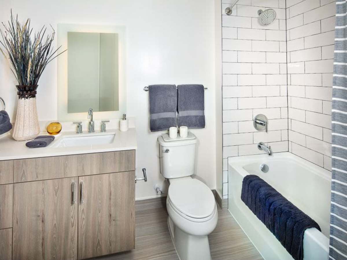 Modern bathroom at J Linea in Washington, District of Columbia