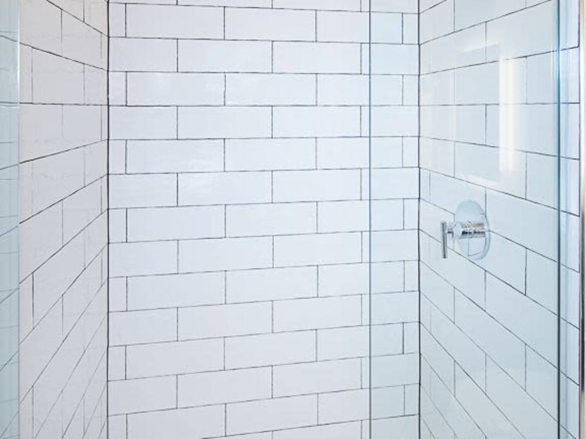 Tile in the shower at J Linea in Washington, District of Columbia