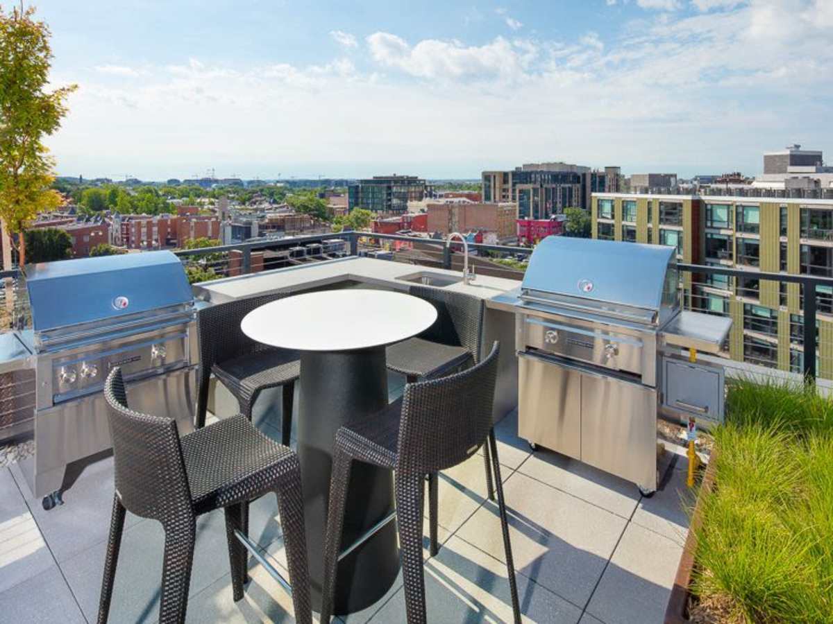 Rooftop grilling area at J Linea in Washington, District of Columbia