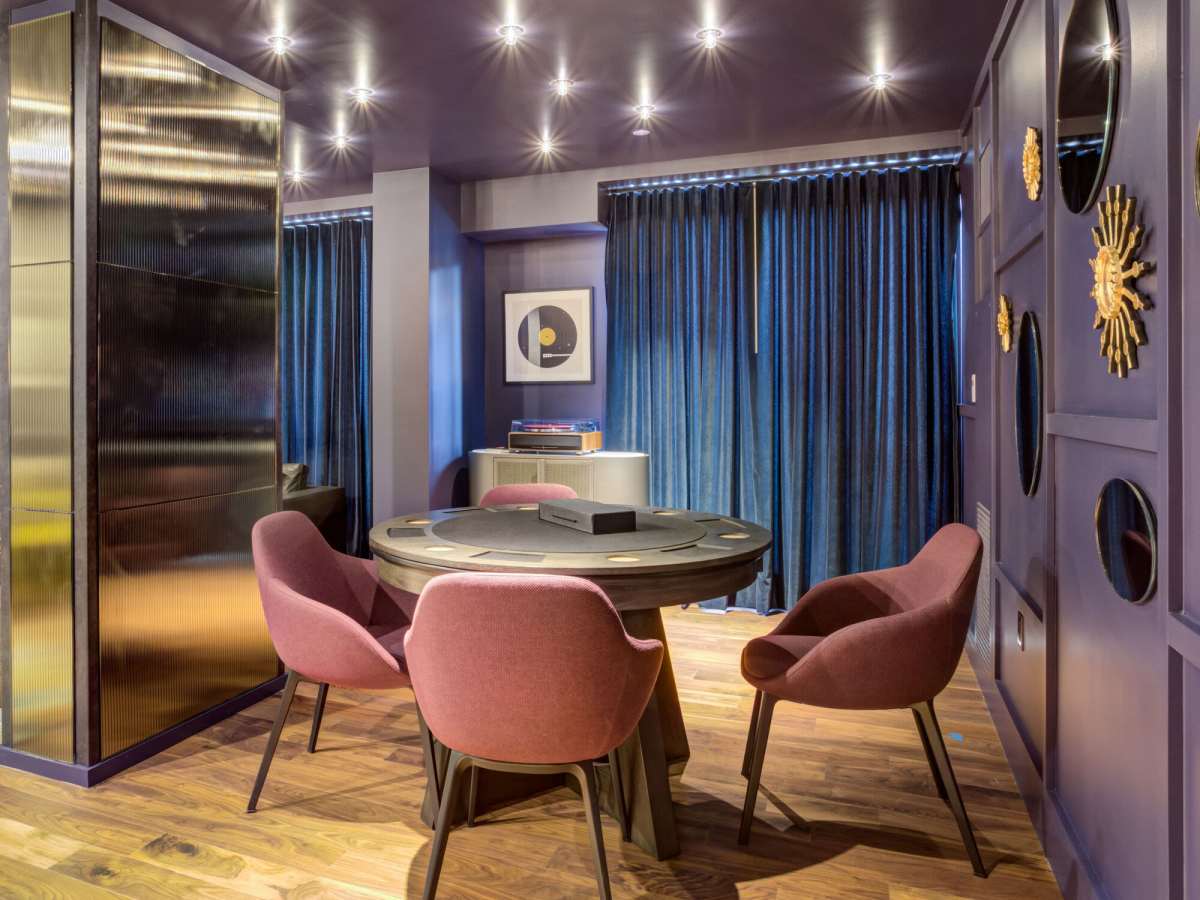 Poker table at J Vue at The LMA in Boston, Massachusetts