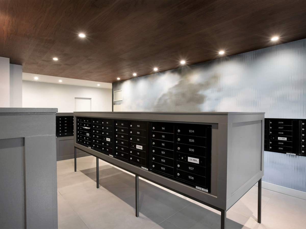 Package area at J Vue at The LMA in Boston, Massachusetts