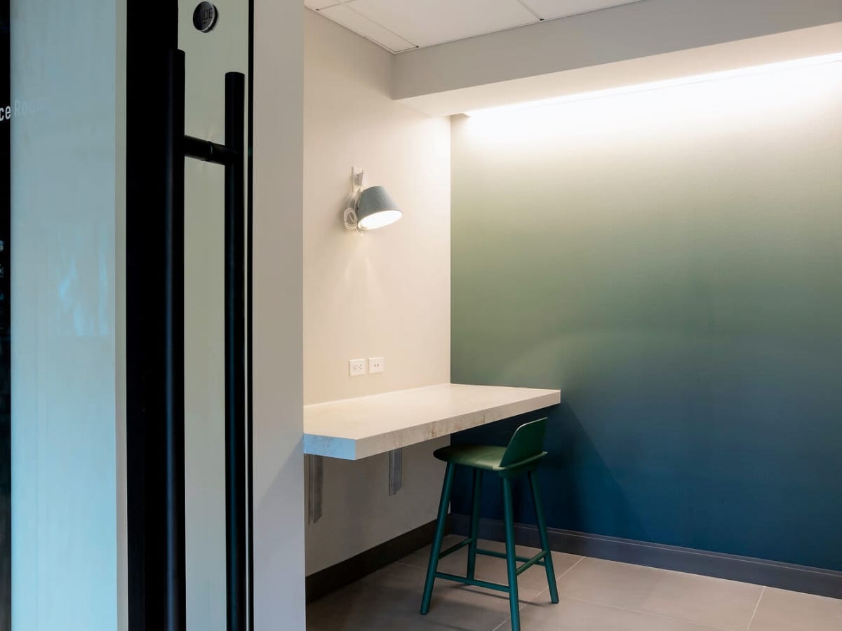 Micro office at J Vue at The LMA in Boston, Massachusetts