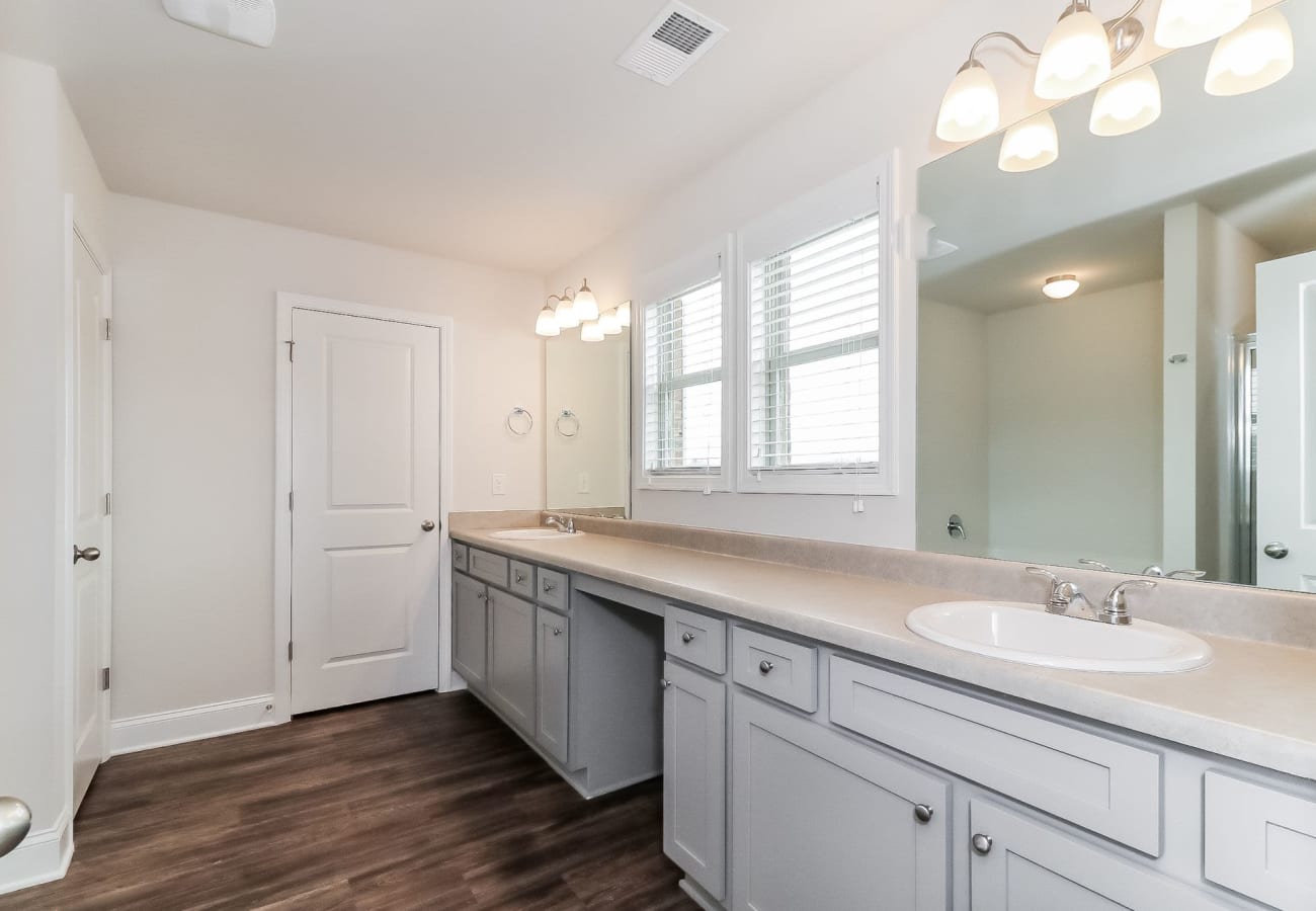 Kitchen with double vanity at Macland in Dallas, Georgia