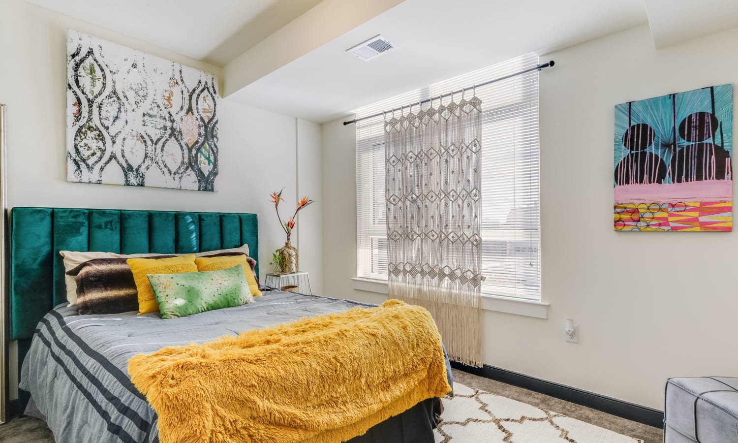 Spacious bedroom at Liberty Place Apartments