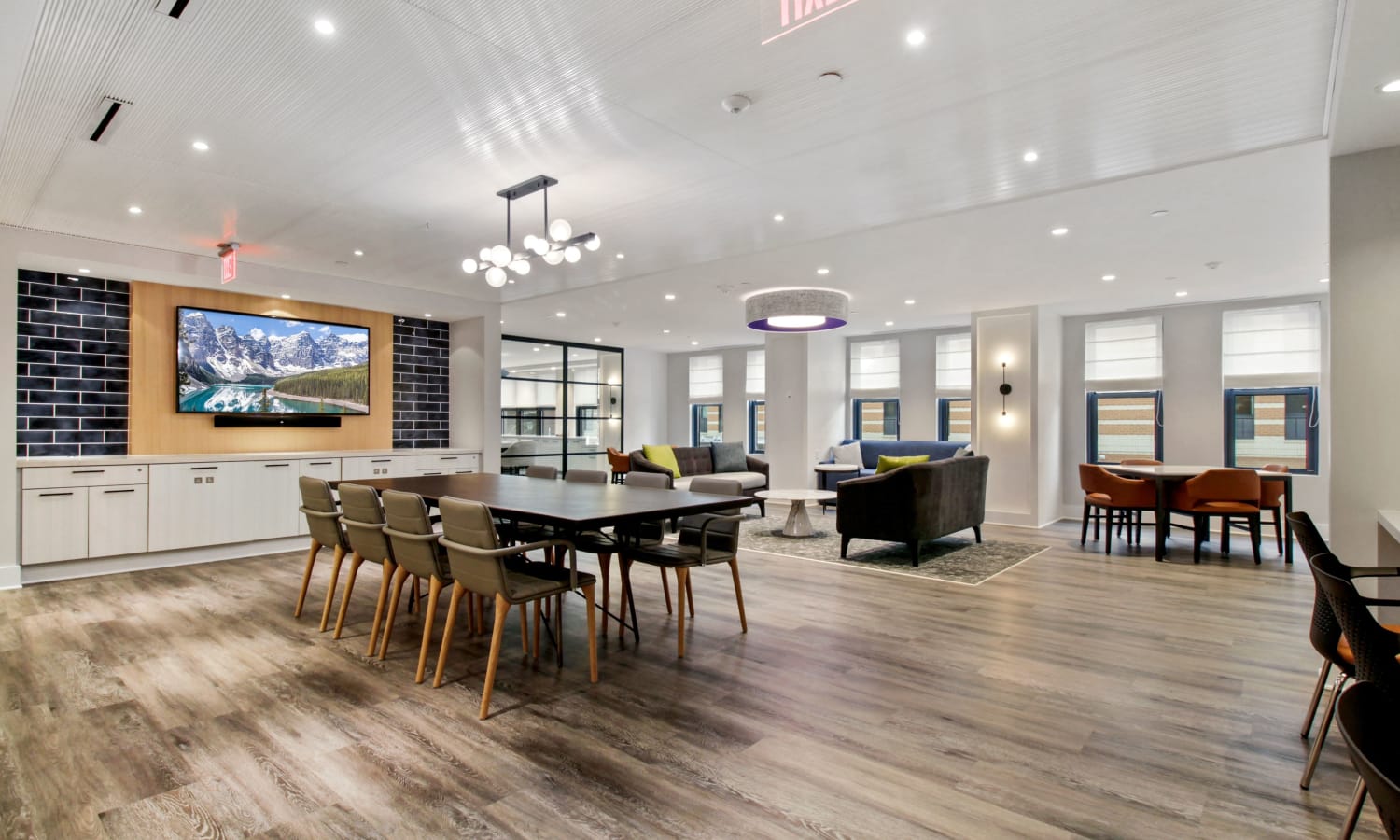 Spacious clubhouse at Residences on The Lane in Rockville, Maryland