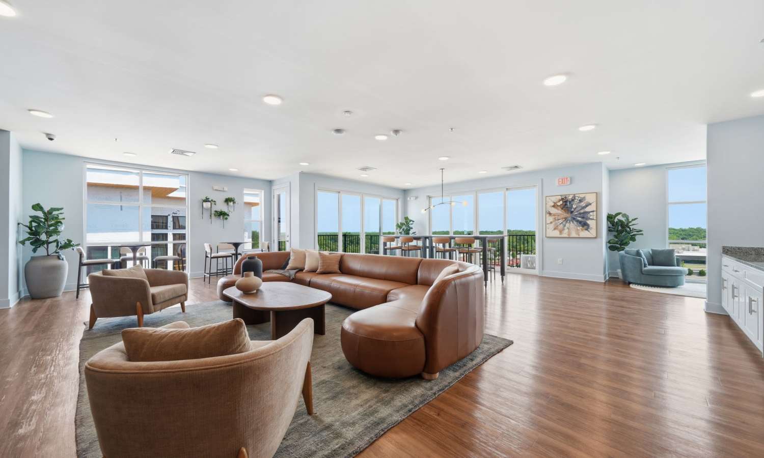 Spacious sky lounge and view of Henrico at The Rise at Regency in Henrico, Virginia
