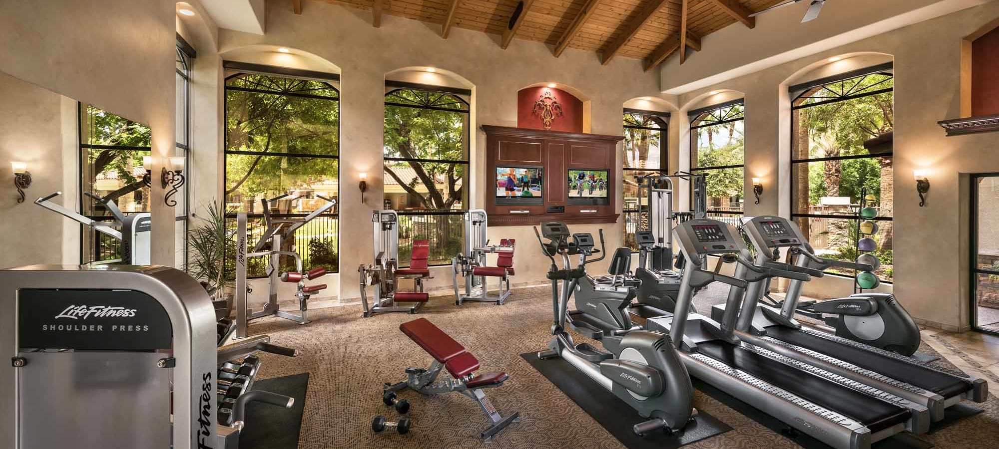 Fitness Center at San Hacienda in Chandler, Arizona