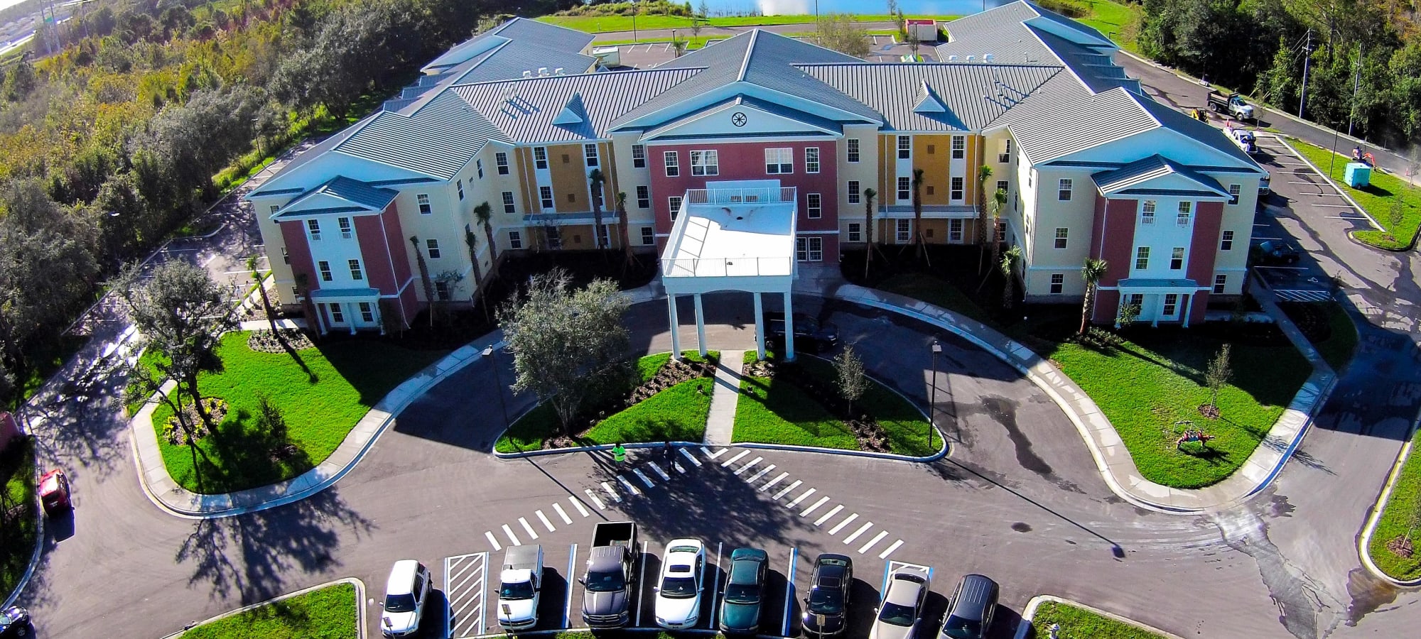 Exterior image of Gentry Park Orlando captured with drone