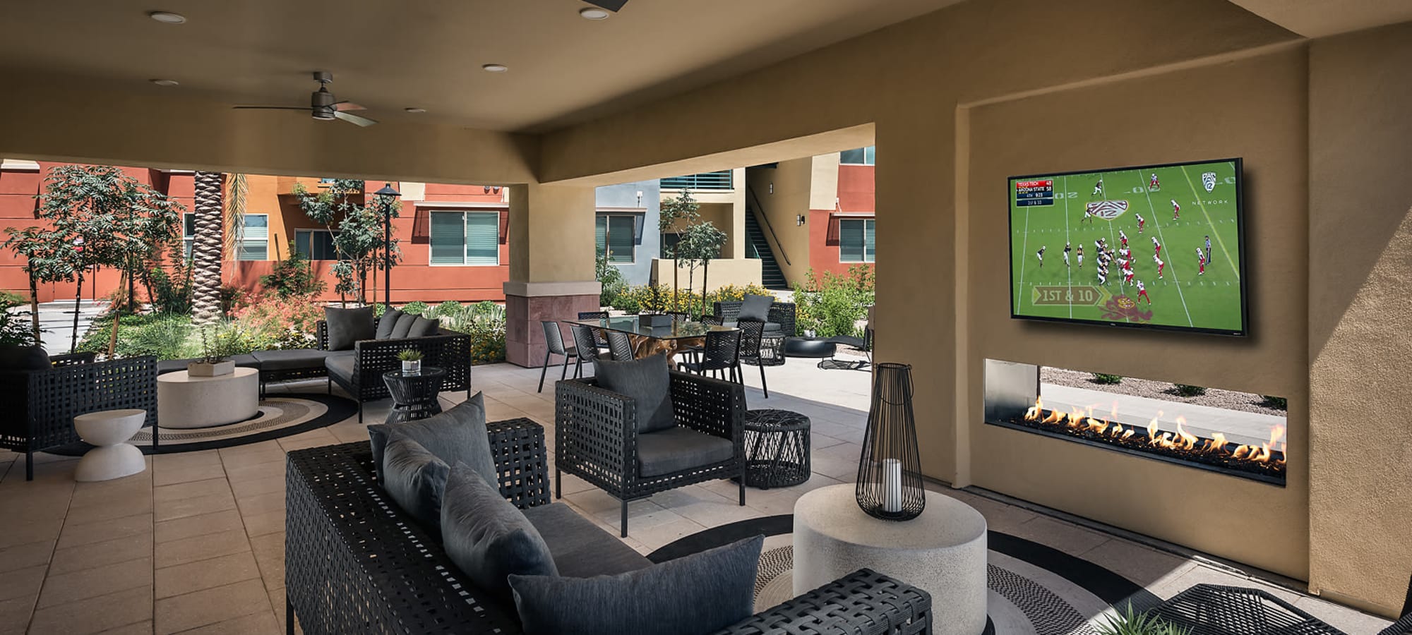 Outdoor Lounge at Villa Vita Apartments in Peoria, Arizona
