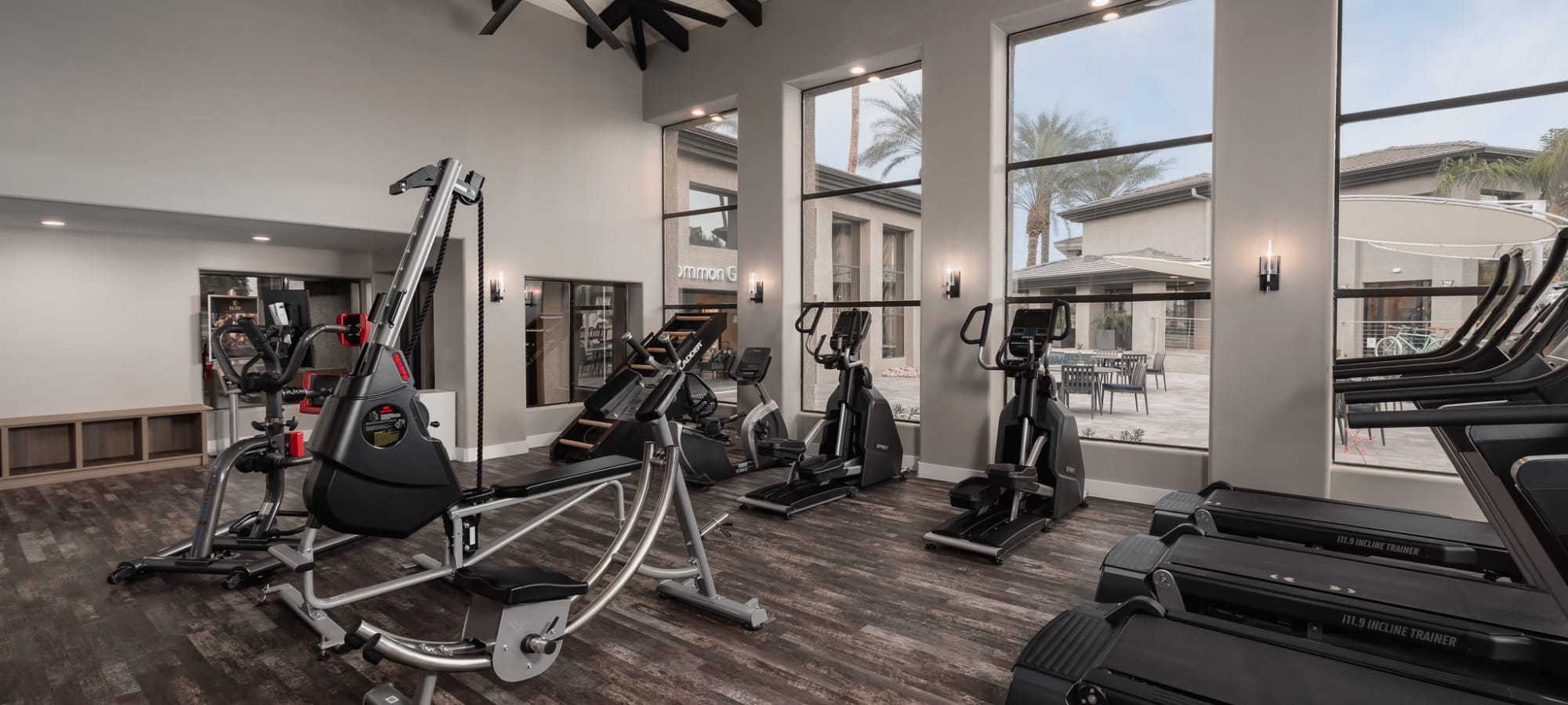 Cardio machines in the fitness center at Elite North Scottsdale in Scottsdale, Arizona
