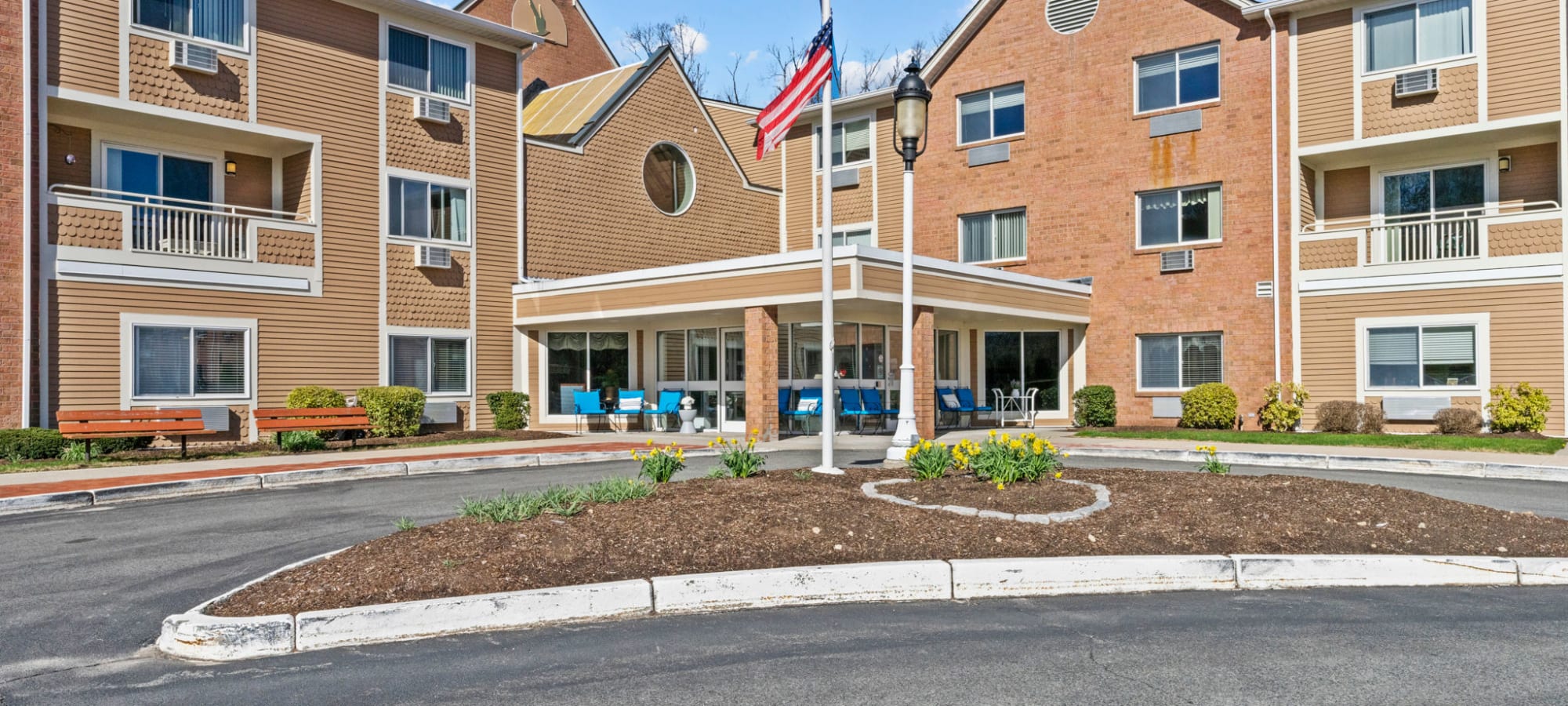 Exterior of Chapel Hill in Cumberland, Rhode Island