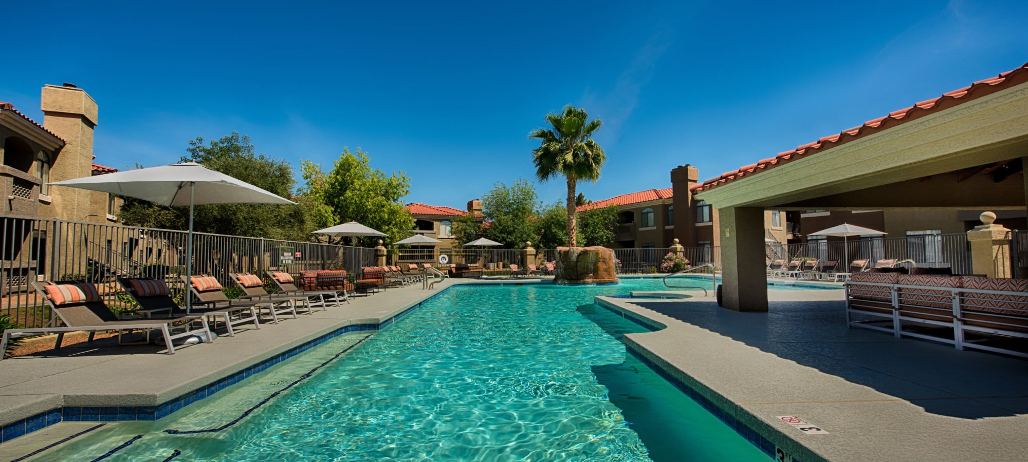 Large swimming pool at The Ventura in Chandler, Arizona