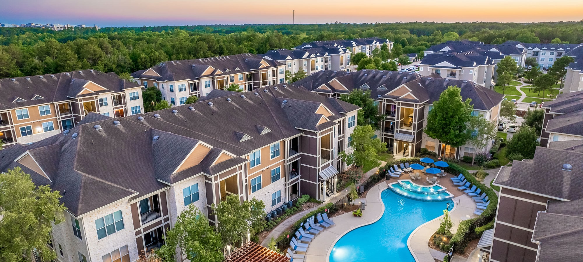 Neighborhood near Marquis at The Woodlands in Spring, Texas