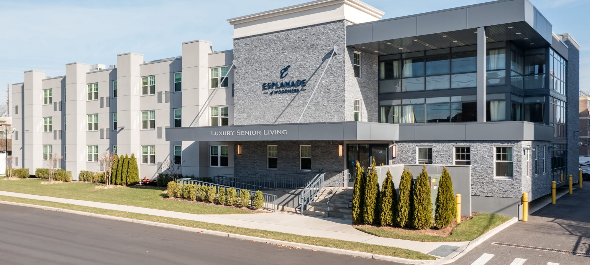 Exterior image of Esplanade of Woodmere Building