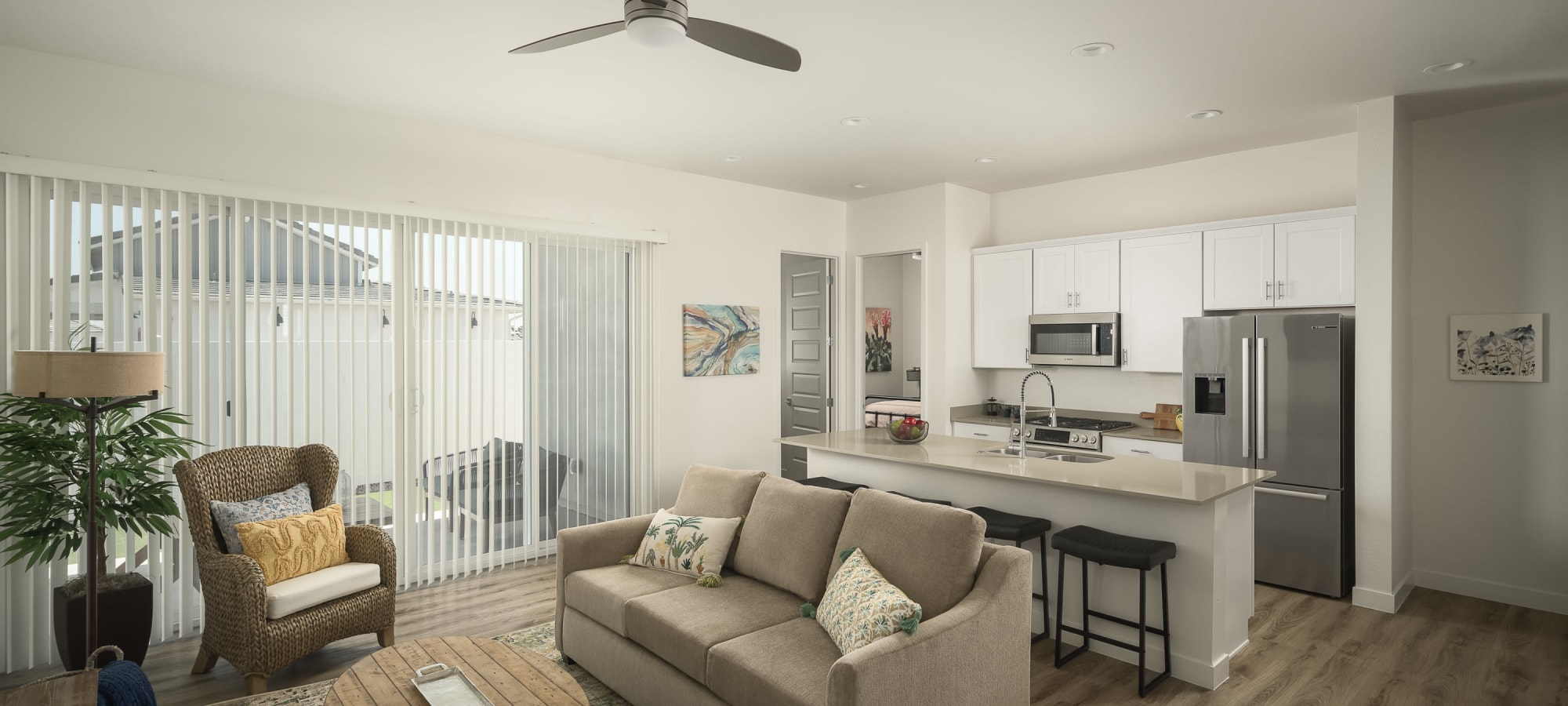Luxurious and spacious kitchen at Sobremesa Villas in Surprise, Arizona