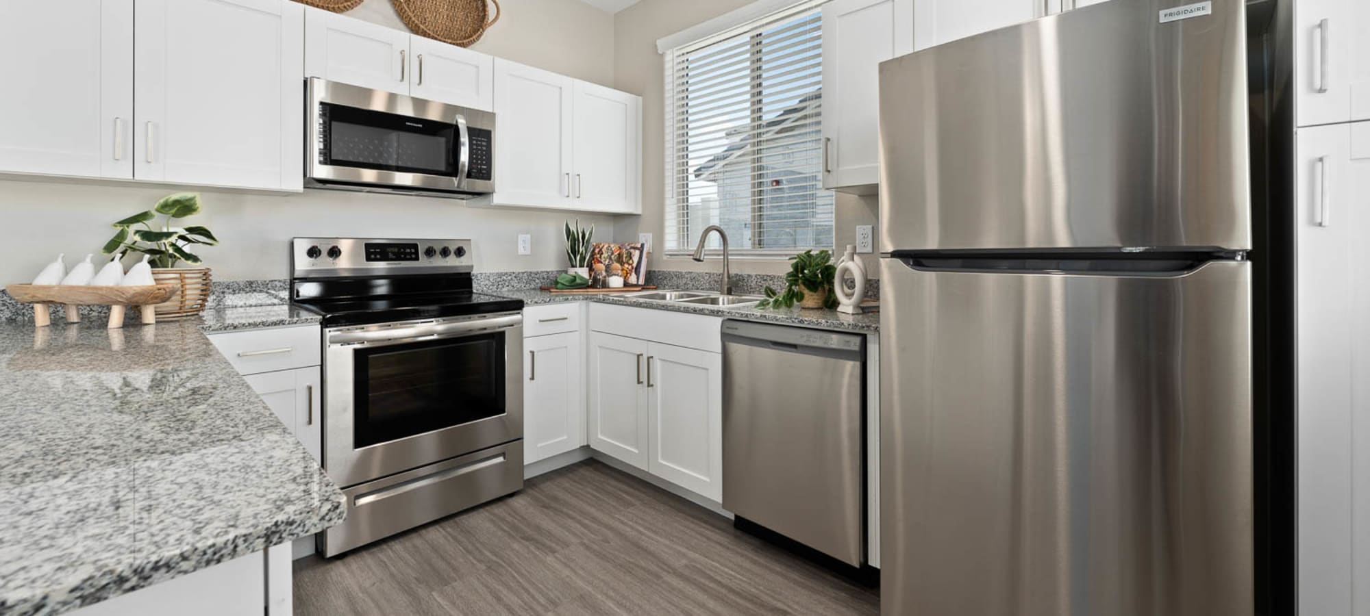 Modern kitchen at Cottages at McDowell in Avondale, Arizona