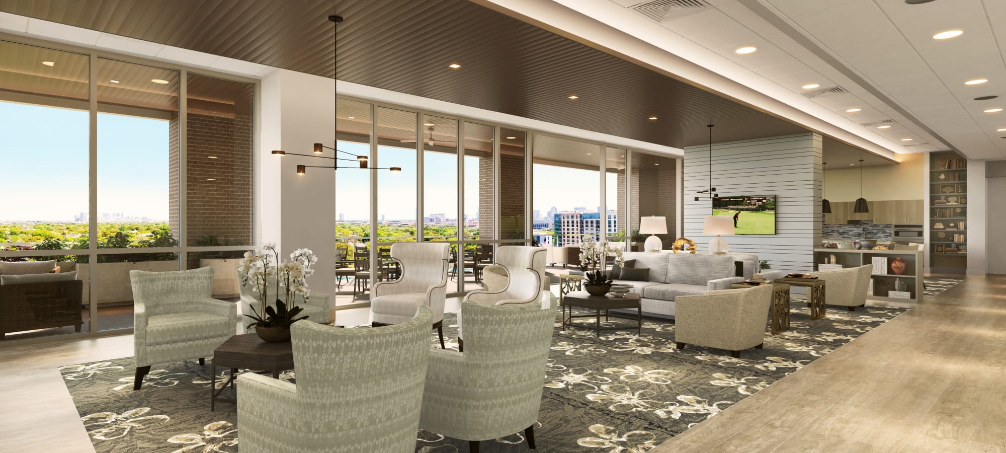 Fine dinning at The Village of Southampton in Houston, Texas