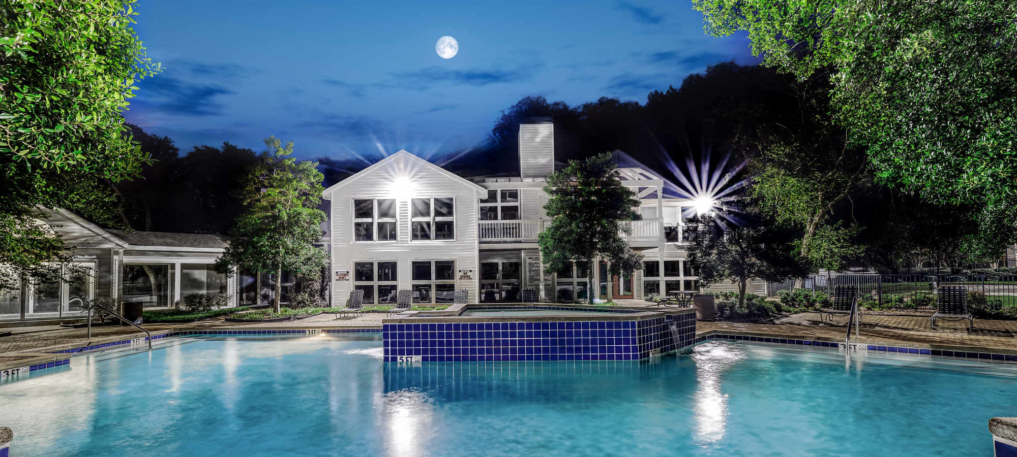 Modern swimming pool Gallery at Trinity Lakes in Cordova, Tennessee