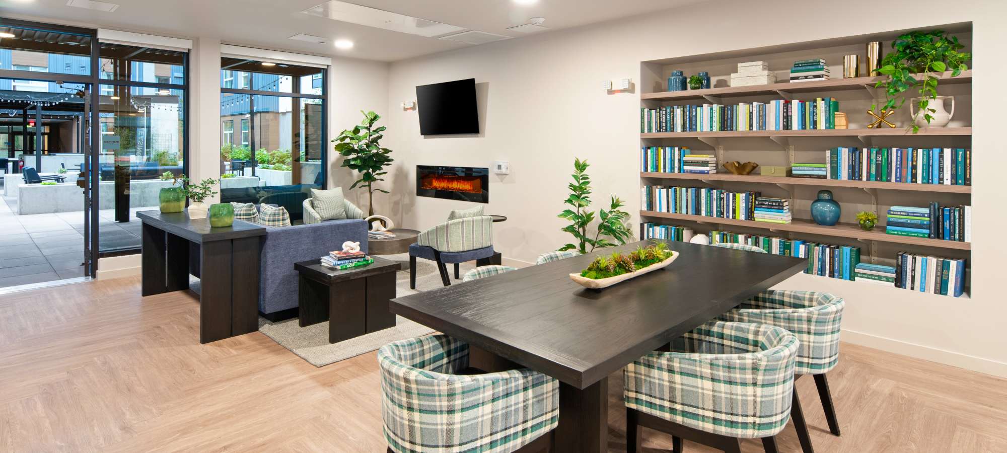 a trendy clubhouse at Traditions at Hazelwood in Portland, Oregon