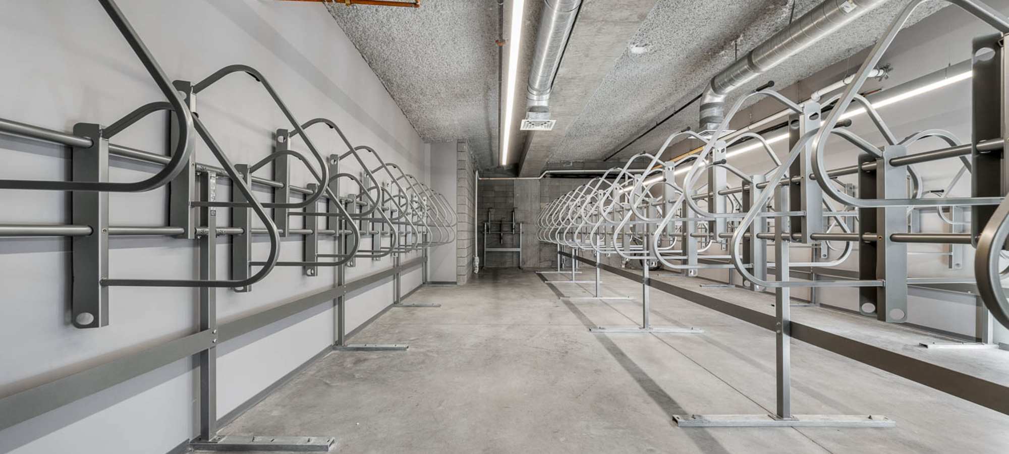 Bike storage room at PALMtower in Phoenix, Arizona