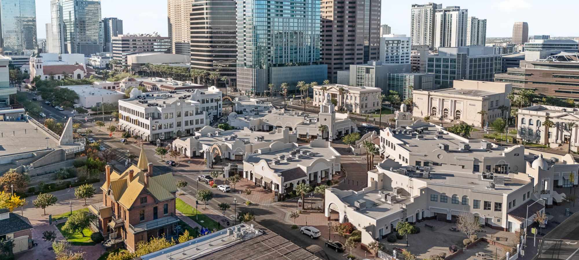 ASU downtown and Heritage Square near PALMtower in Phoenix, Arizona