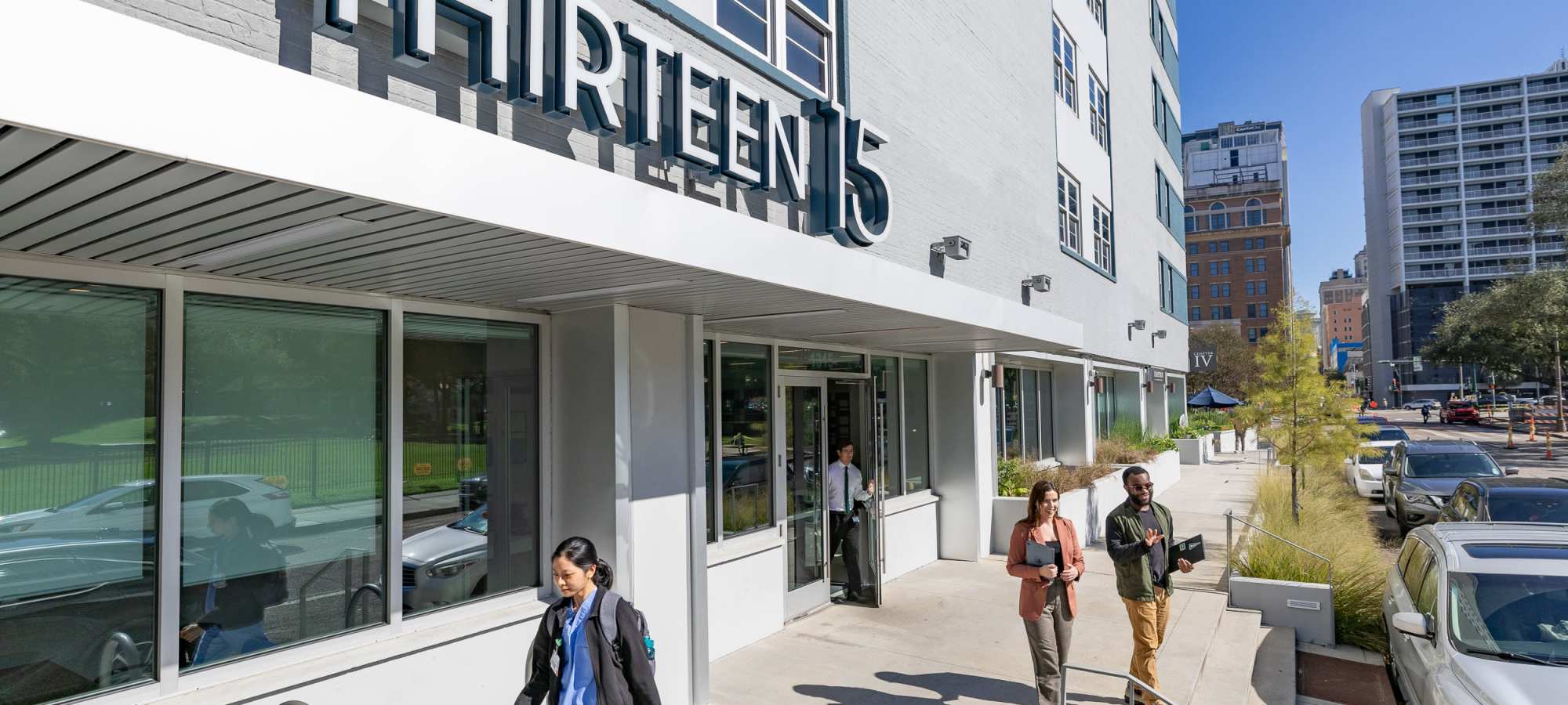 Entrance of Thirteen15 in New Orleans, Louisiana