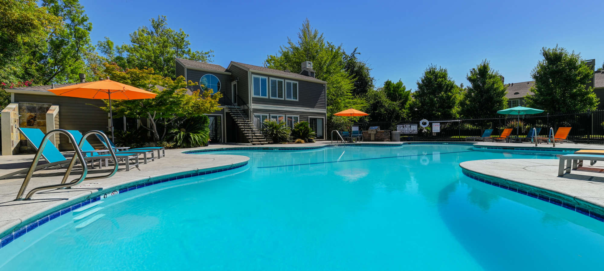 Pool deck at Demmon Partners Corporate in Sacramento, California