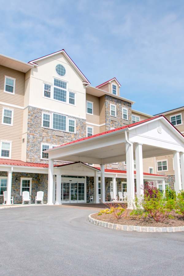 Entrance to Merrill Gardens at Glen Mills in Glen Mills, Pennsylvania