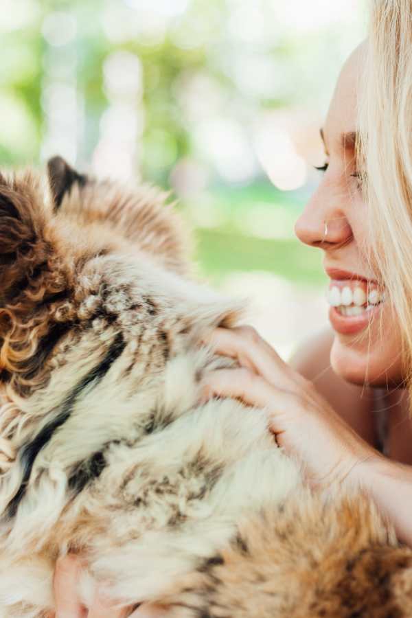 Girl and her dog